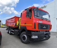 Самосвал с краном-манипулятором (КМУ) HYVA HB152E3 на шасси МАЗ-631228-8575-012